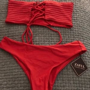 ZAFUL Bikini NWT Coral Sz Small